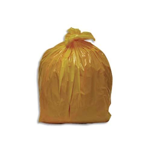 Sacs poubelle déchets lourds jaunes 110 L, lot de 200 - Sacs poubelle tri  sélectif