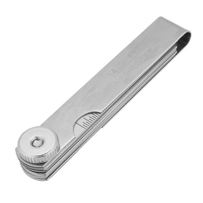 Wifehelper Jauge De Profondeur Taper Gauge Acier Inoxydable Resistant A La Rouille Soudure Longueur Regle Trou Outil De Mesure