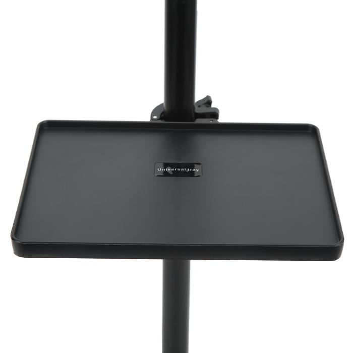 Plateau Support Microphone Réglable - 22x16,5 Cm, Charge Max 2,5 Kg, Fixation Universelle Pour Pied De Micro - 2