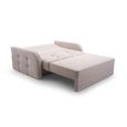 Canapé 2 places avec lit function, meubles de salon, design élégant - Porto 120 - Beige (BRAGI 28)-1