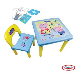 TABLE JOUET D'ACTIVITÉ PEPPA PIG - Table D'activités + Set créatif