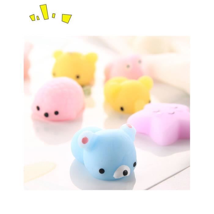 EOYVAIL Lot De 2 Jouets Anti-Stress Peluche Patte De Chat Et Lapin - Pinceurs Silicone Doux Pour Soulager Le Stress
