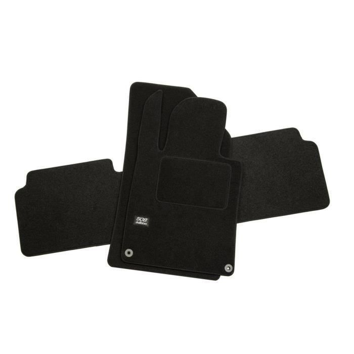 J&J AUTOMOTIVE | Tapis de Sol de qualité supérieure Noir pour CRV 2006-2012 4 pcs, Ajustement Précis, Base Antidérapante, avec Attaches