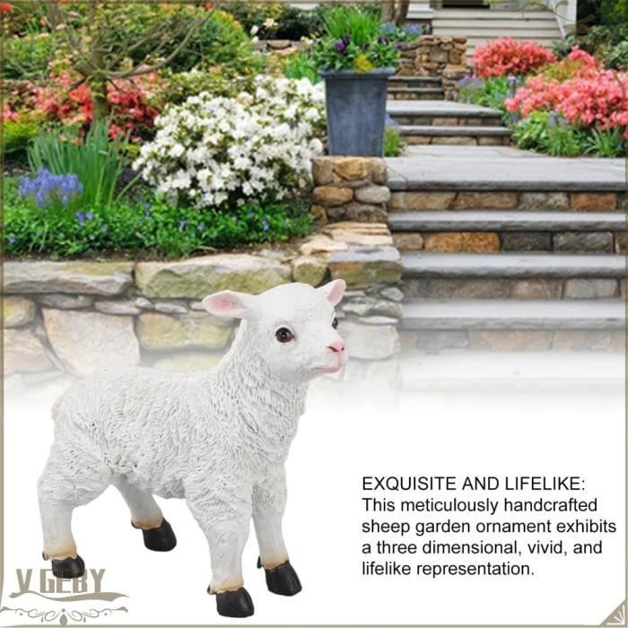 Garden Mile Figurines de mouton en plein air - Ornements de jardin durables en résine - Statues extérieures de moutons verts en troupeau - Sculptures Garden Mile Figurines de mouton en plein air - Ornements de jardin durables en résine - Statues extérieures de moutons verts en troupeau - Sculptures