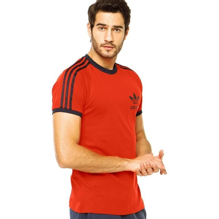 T shirt cheap adidas original rouge