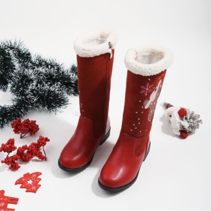 Bottes Chaussures Enfant Noel Couvre-bottes Père Noël Pour Enfants