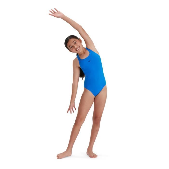 Maillot De Bain Une Pièce Speedo Pour Fille 13-14 Ans - Noir à Rayures, Résistant Au Chlore