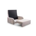 Canapé 2 places avec lit function, meubles de salon, design élégant - Porto 120 - Beige (BRAGI 28)-2