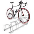 IDMARKET Râtelier vélo pour 4 vélos rangement vélo sol ou mural pour garage et jardin-2