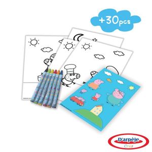 TABLE JOUET D'ACTIVITÉ PEPPA PIG - Table D'activités + Set créatif