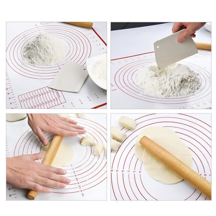 Tapis de cuisson en silicone tapis de pâtisserie avec mesures
