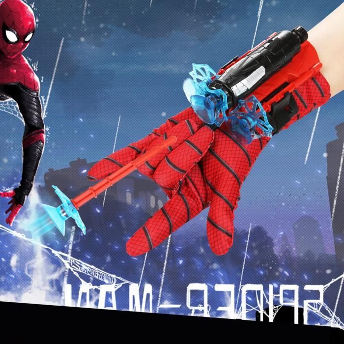 Ensemble de tireur Web Spiderman de 2 - Gants Spiderman avec toile - Lanceur  Spiderman