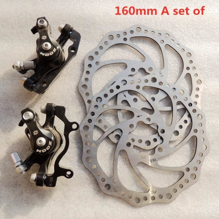 Disques Frein Vélot 160mm - Lot De 2 + Vis | Acier Inoxydable - Compatible Shimano, VTT