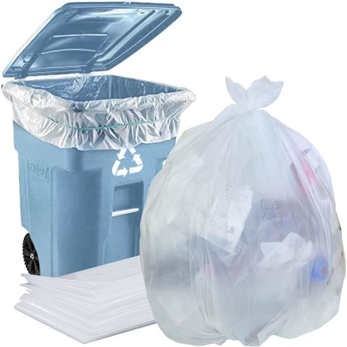 5 Sacs Poubelle 1000 Litres EPCOMMERCE - Très Résistants, Pour Jardin, Feuilles, Déchets Verts