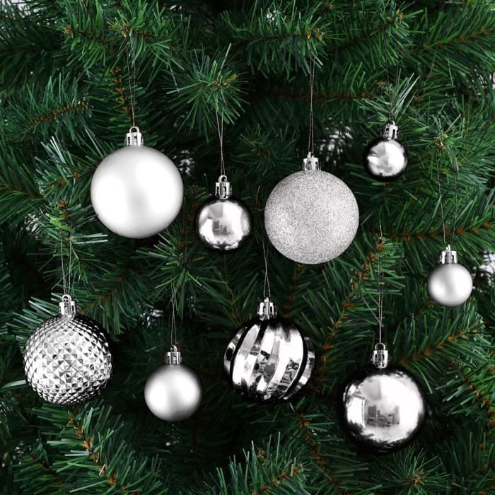 Czzoypi 24 Pcs Mini Boules De Noël Ornements 3cm Miniatures Boules De Noël Mini Décorations Suspendues Pour Arbre De Noël Pendentifs Pour Fête De Vacances Extérieur Intérieur Fournitures DIY