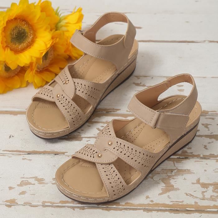 Sandales compensées taille online 42