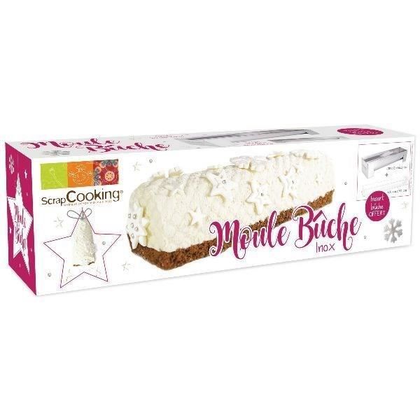 Kit Moule à Bûche De Noël En Inox Avec Insert - ScrapCooking - Pour Bûche Maison Cœur Glacé Ou Coulant - Recette Incluse - 11