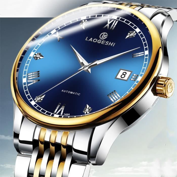 SHARPHY Montre Homme M canique Automatique Bracelet en Acier