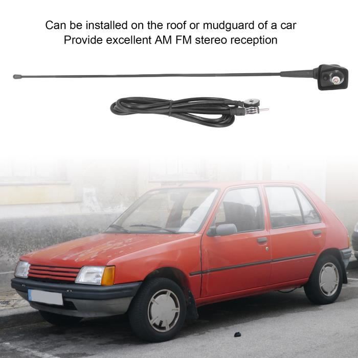 Acheter Antenne d'autoradio en caoutchouc FM AM, mât de remplacement pour  Peugeot 205 206 306 307 309 406 806