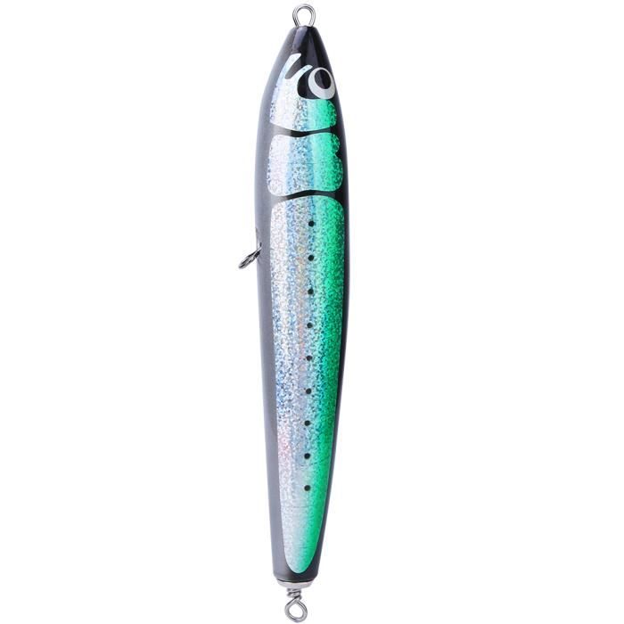 LENPABY Leurre de pêche rigide assorti, kit de leurres de pêche coloré vairon Popper Crank Ratlin VIB