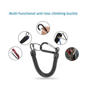 Porte-clés Corde élastique En Spirale, Attache-clé, Mousqueton En Métal Pour Téléphone Portable, Anti-perte, Cordon à Ressort, Crochet De Fermoir