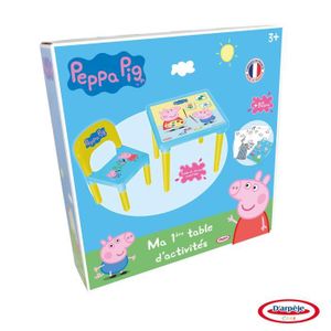 TABLE JOUET D'ACTIVITÉ PEPPA PIG - Table D'activités + Set créatif