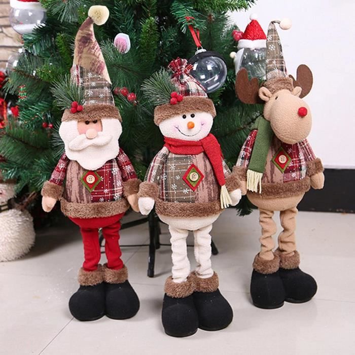 30 Pièces Ornements Miniatures De Noël En Résine - Père Noël, Bonhomme De Neige, Renne - Déco Maison, Jardin, Maison De Poupée