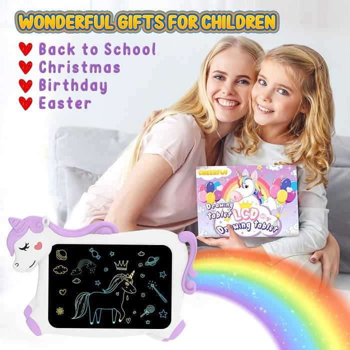 Licorne Jouet Enfant Fille Cadeau - Tablette Dessin Enfants Jeux