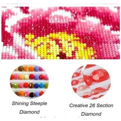 Kit Peinture Diamant 5D 'Deux Perruches' - 30x40 Cm, Strass Brillants, Complet, Décoration Maison/cadeau