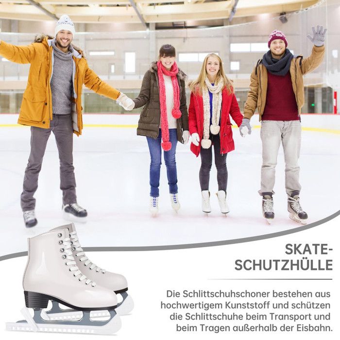 Housses de lame de patin à glace, protections de patins à glace, patins de Hockey, protection réglable en plastique, accessoires de planche à roulettes d'hiver