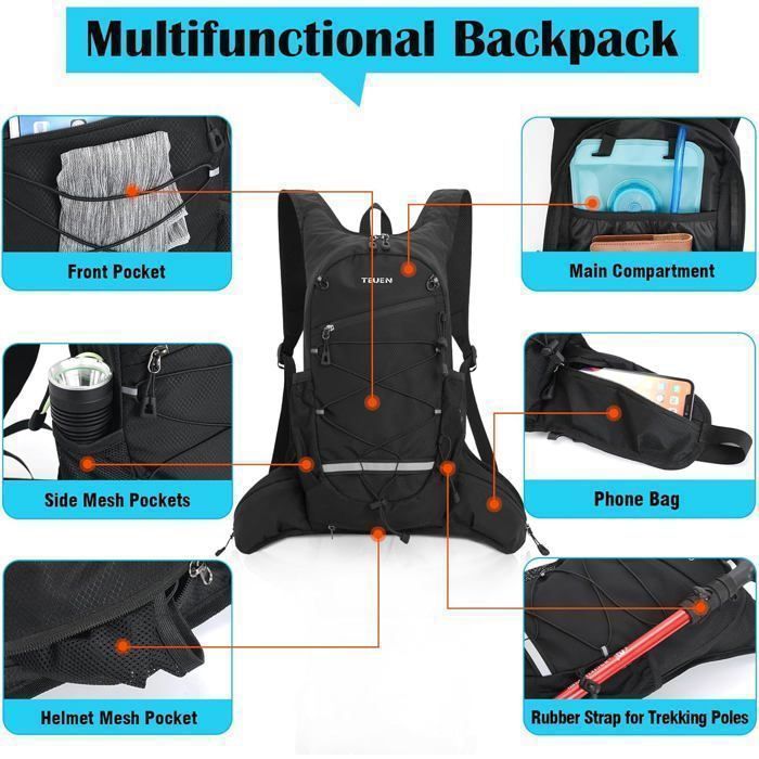 Sac À Dos Randonnée 20L Ultra-Léger Confort Moussé Quechua NH100 Arpenaz 7 Sac À Dos Randonnée 20L Ultra-Léger Confort Moussé Quechua NH100 Arpenaz 7
