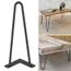 4x Pieds De Table En Epingle A Cheveux En Fer Diy Meubles De Table En Metal Jambes Pieds De Table Epaisseur 10mm Noir 8 Pouc Achat Vente Table Basse 4x