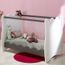Loulou Lit Pour Bebe Blanc Et Taupe Aux Cotes Plexiglas Cdiscount Puericulture Eveil Bebe