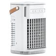 Climatiseur, Batterie Intégrée Rechargeable, Rafraîchisseur D'Air Évaporatif Portable avec Télécommande, Arrêt Automatique Après 7