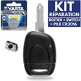 Coque De Télécommande (Clé) Pour Renault + Pile - Modèles Espace, Laguna, Etc. - Neuf