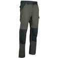 Pantalon de travail bicolor avec poches genouillères Olive/Vert US - STATION - LMA-0