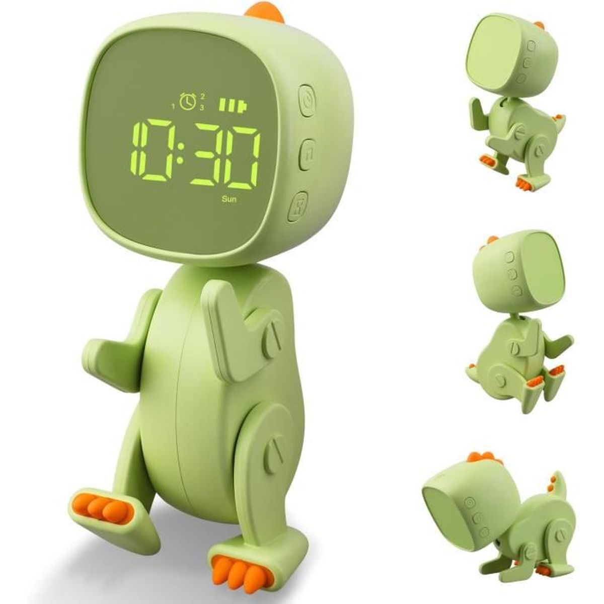 Réveil Football LED - Horloge Numérique De Bureau/Chevet - Lumières Colorées - Silencieux - Cadeau Pour Fans De Foot - 7