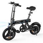 AGILERIDE Vélo électrique pliable léger EB1 14" - Moteur 250 W - Batterie 36 V 7,8 Ah - 3 vitesses - 150kg - Autonomie 30-40 km - Noir
