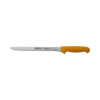 Couteau à jambon Arcos 2900 - Prof 291100 en acier inoxydable Nitrum et mango polypropylène jaune ergonomique avec lame de 24 cm,