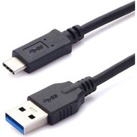 Câble USB 3.0 vers USB Type-C  3.1  - 1 mètre Noir