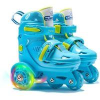 Rollers En Ligne Réglable - Bleu - Taille 28-32 - Pour Enfants de 5 à 9 Ans