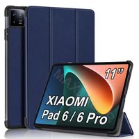 Coque pour Xiaomi Pad 6 / Pad 6 Pro 11" - Bleu Housse Tablette PU Cuir Antichocs - Fermeture Magnétique - avec Fonction Support