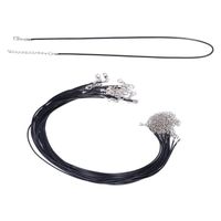 VINGVO Cordons de collier cirés 20 pièces collier ciré cordons suspendus chaîne pour pendentifs avec fermoir bricolage bijoux