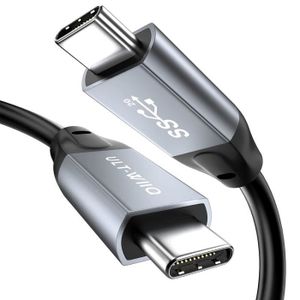 CÂBLE INFORMATIQUE Câble de données USB C vers USB C 100 W, 20 Gbit-s