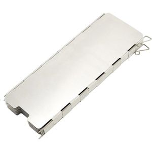 10 plaques pare-brise de camping, pare-vent pliable en alliage d'aluminium, camp réchauds pare 10 plaques pare-brise de camping, pare-vent pliable en alliage d'aluminium, camp réchauds pare