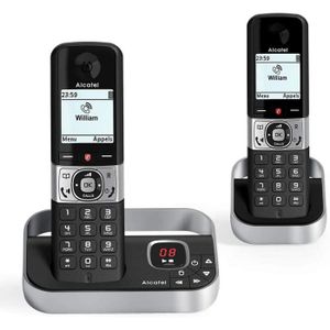 Téléphone fixe Alcatel F890 voice duo noir EU Telephone sans fil 