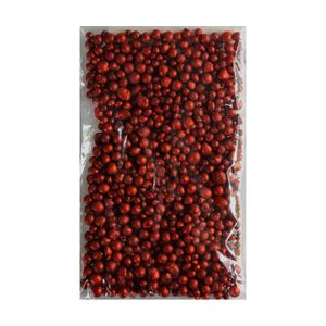 Décors de table Perles d'argile Rouge Noël pailletées 4-8 mm, Sach