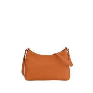 Pochette Bandoulière ARTHUR & ASTON En Cuir Et Coton Marron - Occasion TBE