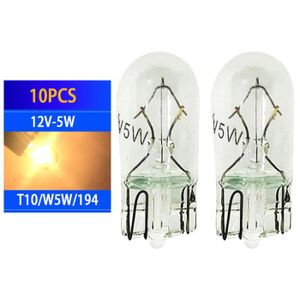 AMPOULE TABLEAU BORD Ampoules halogènes de voiture T10, Lampe de plaque