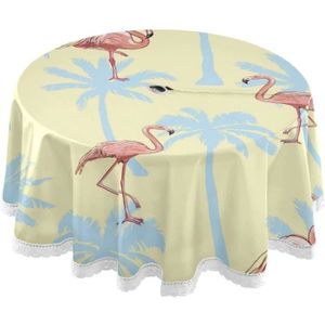 Tropical flamant Oiseaux Essuyer Nettoyer Nappe Toile Cirée Table Imperméable mat PVC 